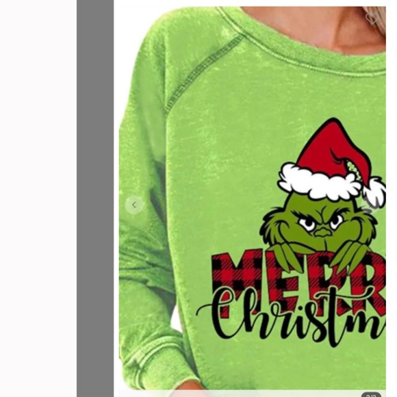 Grinch Sweatshirt “Grinch” Christmas Top Shirt - Picture 2 of 3